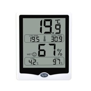 Hygrometer thermometer with All time